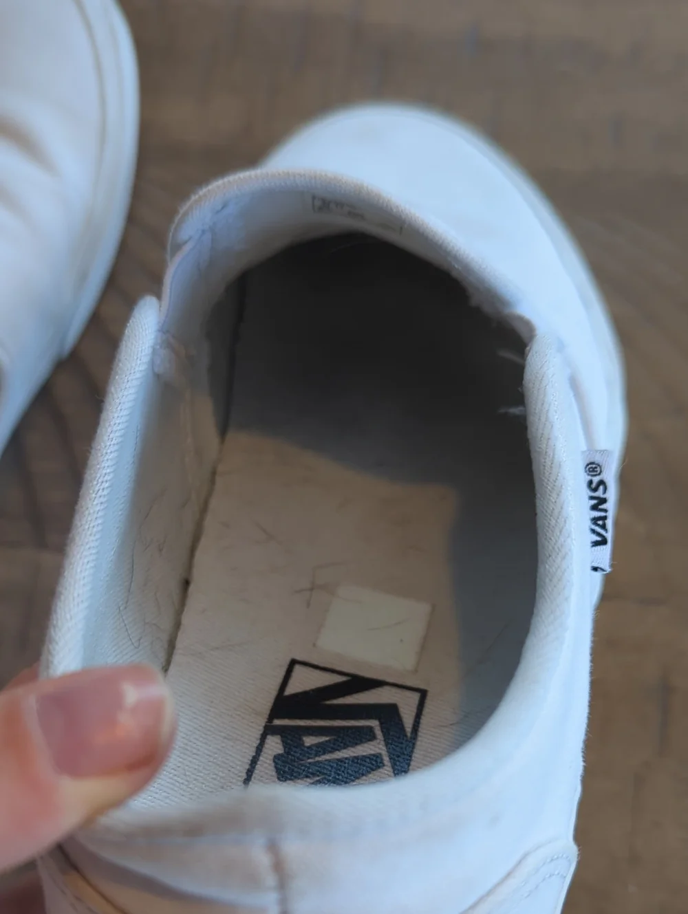 Vans Women's Slip-On Canvas Sneakers in White